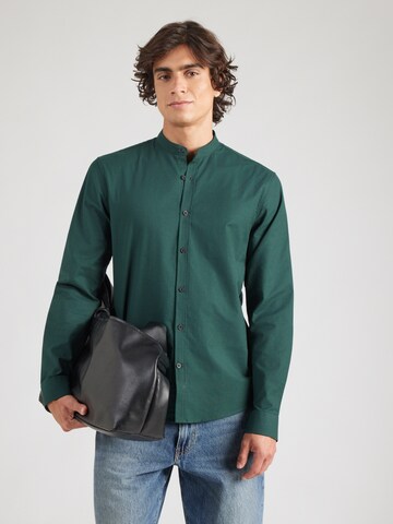 Slim fit Cămașă de la Lindbergh pe verde: față