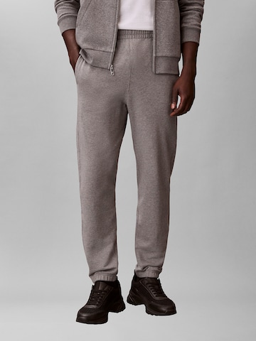 Calvin Klein Jeans Tapered Trousers 'Terry' in Grey: front