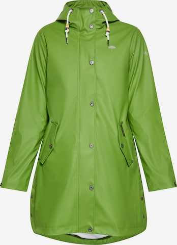 Schmuddelwedda Raincoat in Green: front