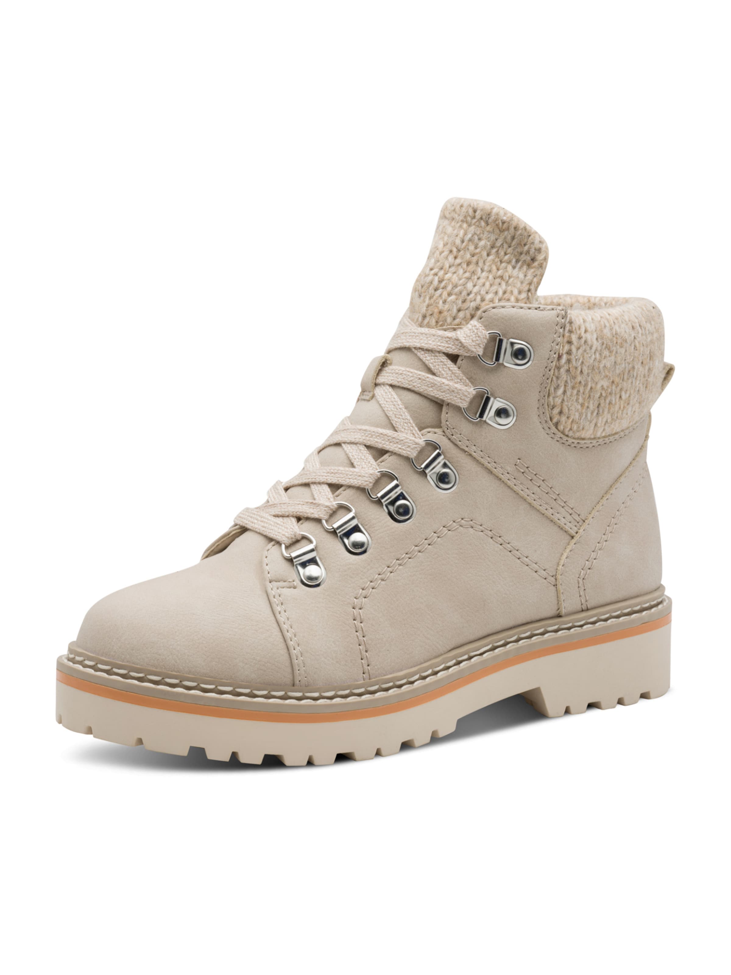 Bottines à lacets Tamaris en beige : devant