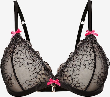 Triangle Soutien-gorge 'Triangle' La Muel Lingerie en noir : devant