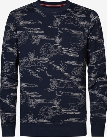 Petrol Industries Sweatshirt in Blauw: voorkant