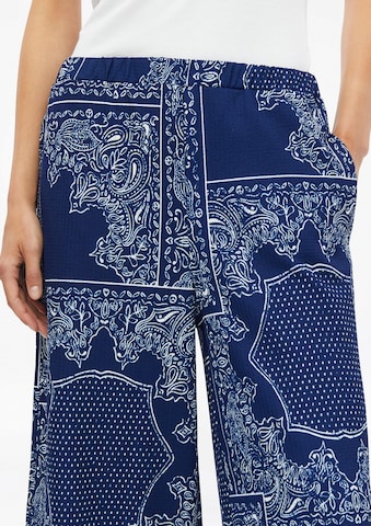 s.Oliver Wide Leg Hose in Blau