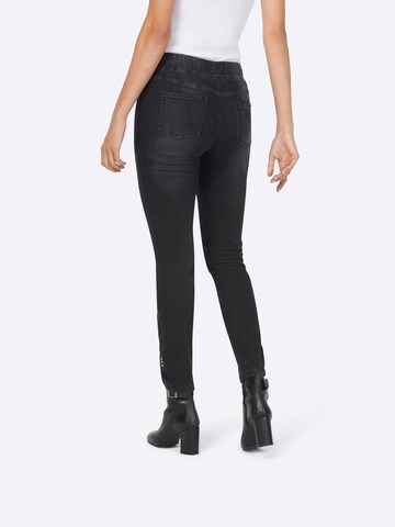 Slimfit Jeans di heine in nero