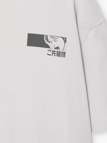 T-Shirt Pull&Bear en gris