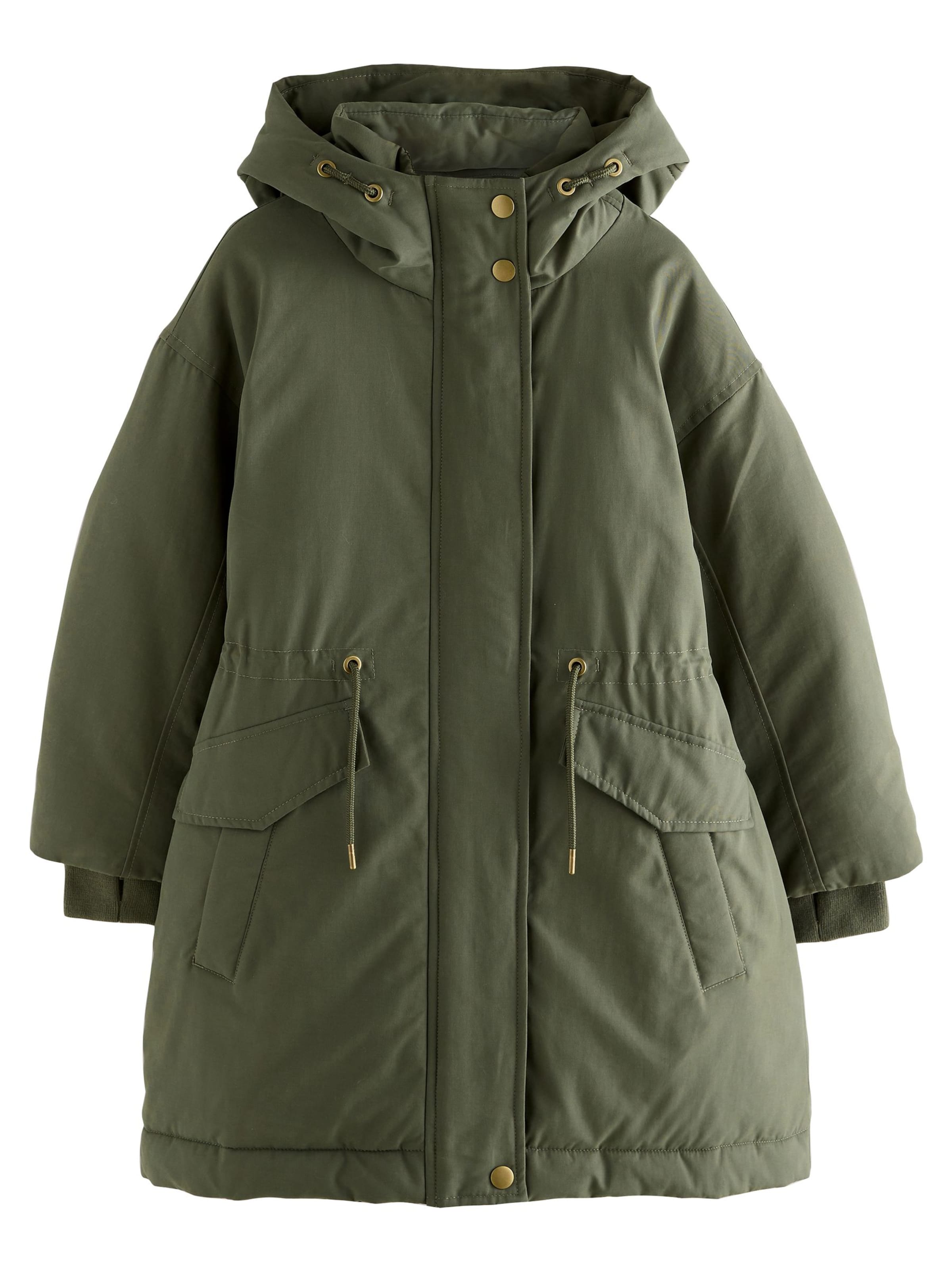 Next Välikausitakki värissä vihreä: etupuoli