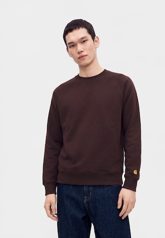 Felpa 'Chase' di Carhartt WIP in marrone: frontale
