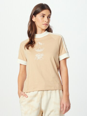 ADIDAS ORIGINALS T-Shirt 'Graphic' in Beige: predná strana