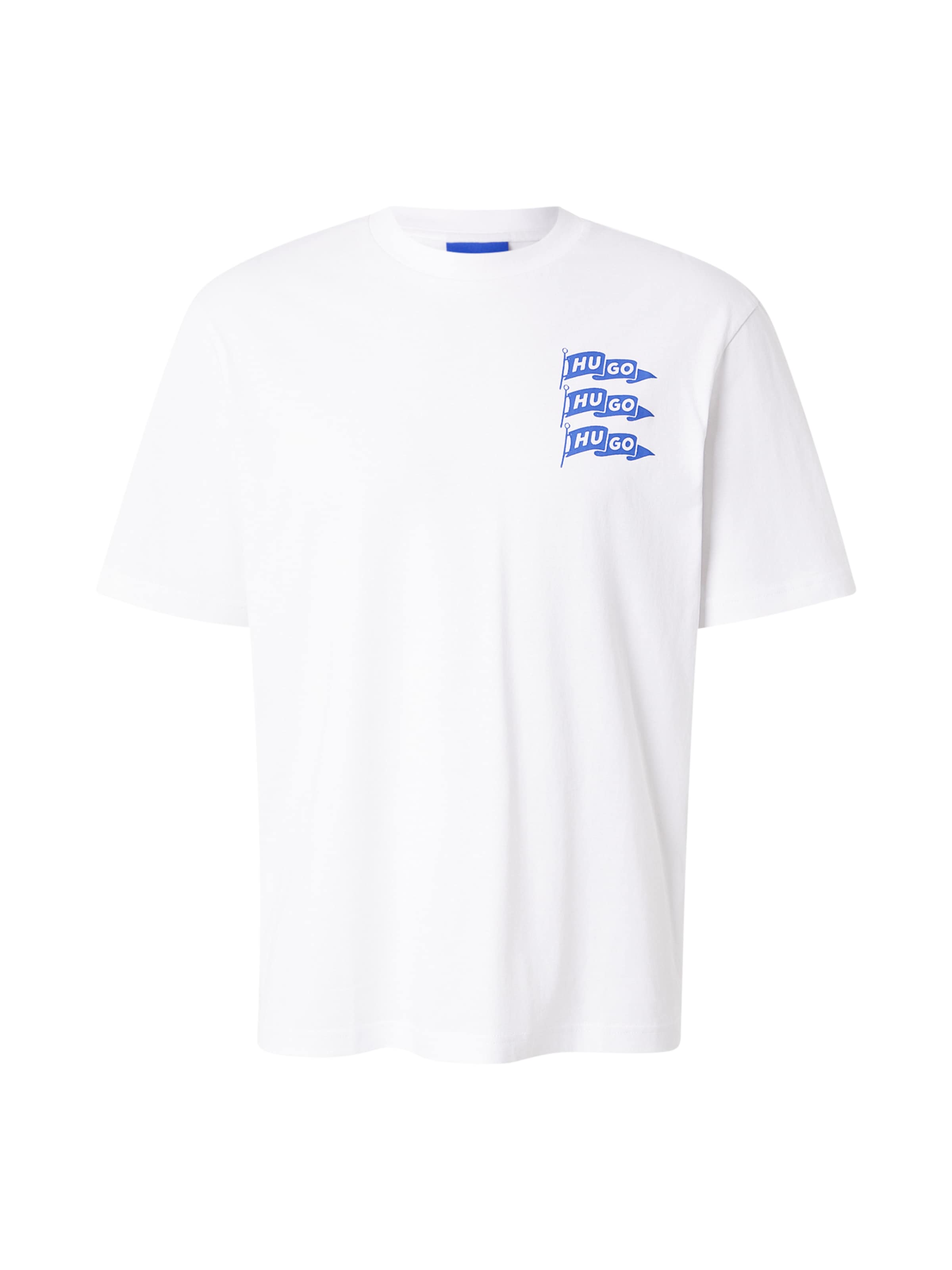 HUGO Póló 'Nalien' - fehér: elől