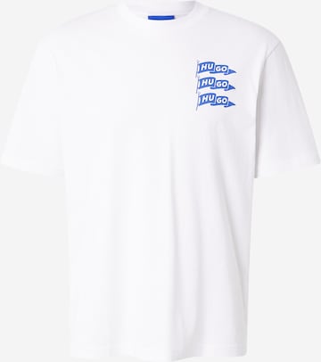 HUGO Paita 'Nalien' värissä valkoinen: etupuoli