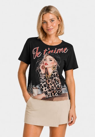 Key Largo - Camiseta 'Femme' en negro: frente