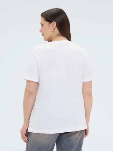 T-shirt Fiorella Rubino en blanc