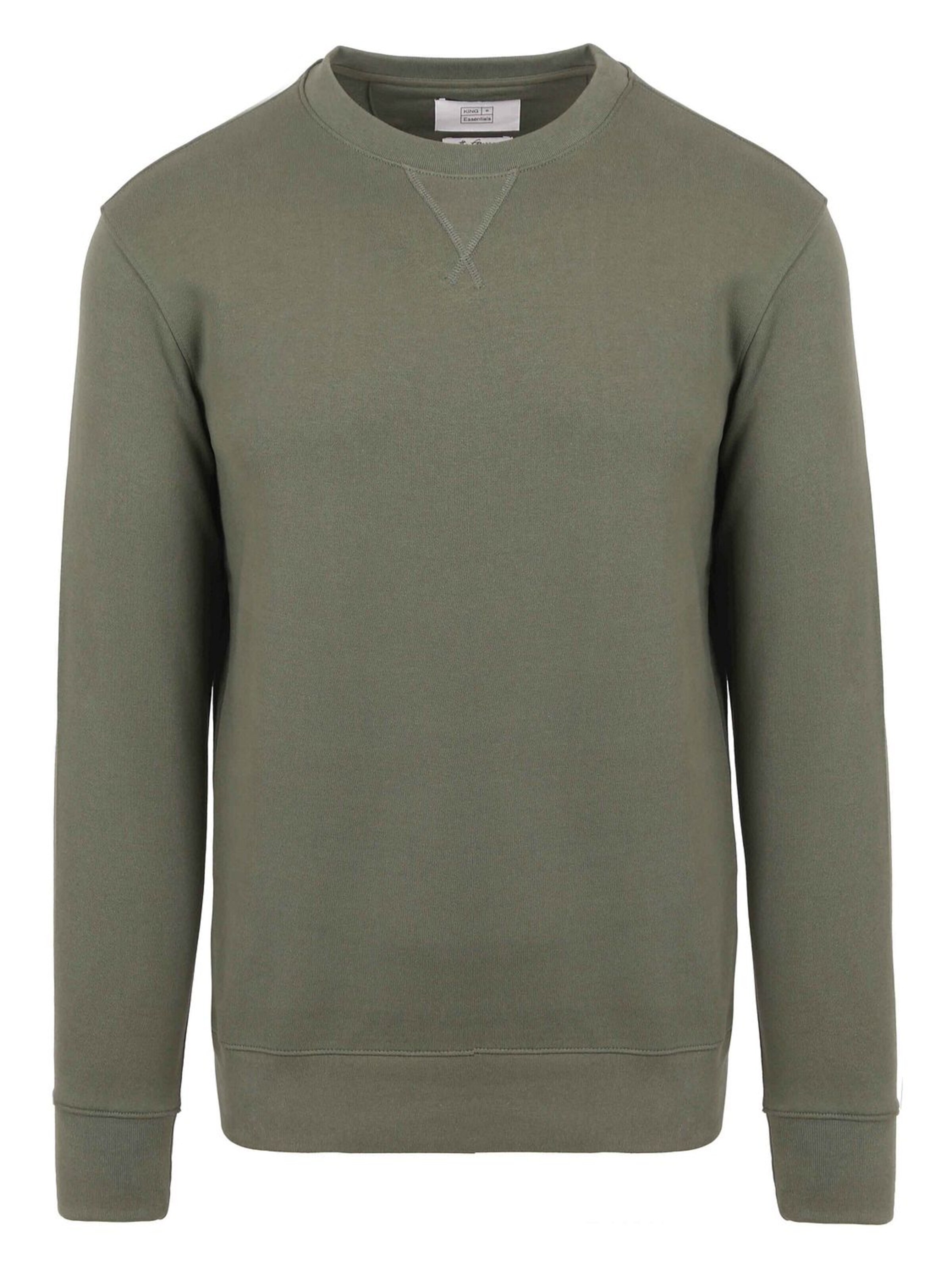 KING Essentials Sweater 'The George' in Green: front