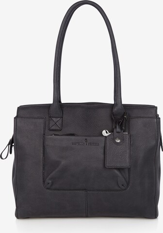 Castelijn & Beerens Shoulder Bag 'Carisma' in Black: front