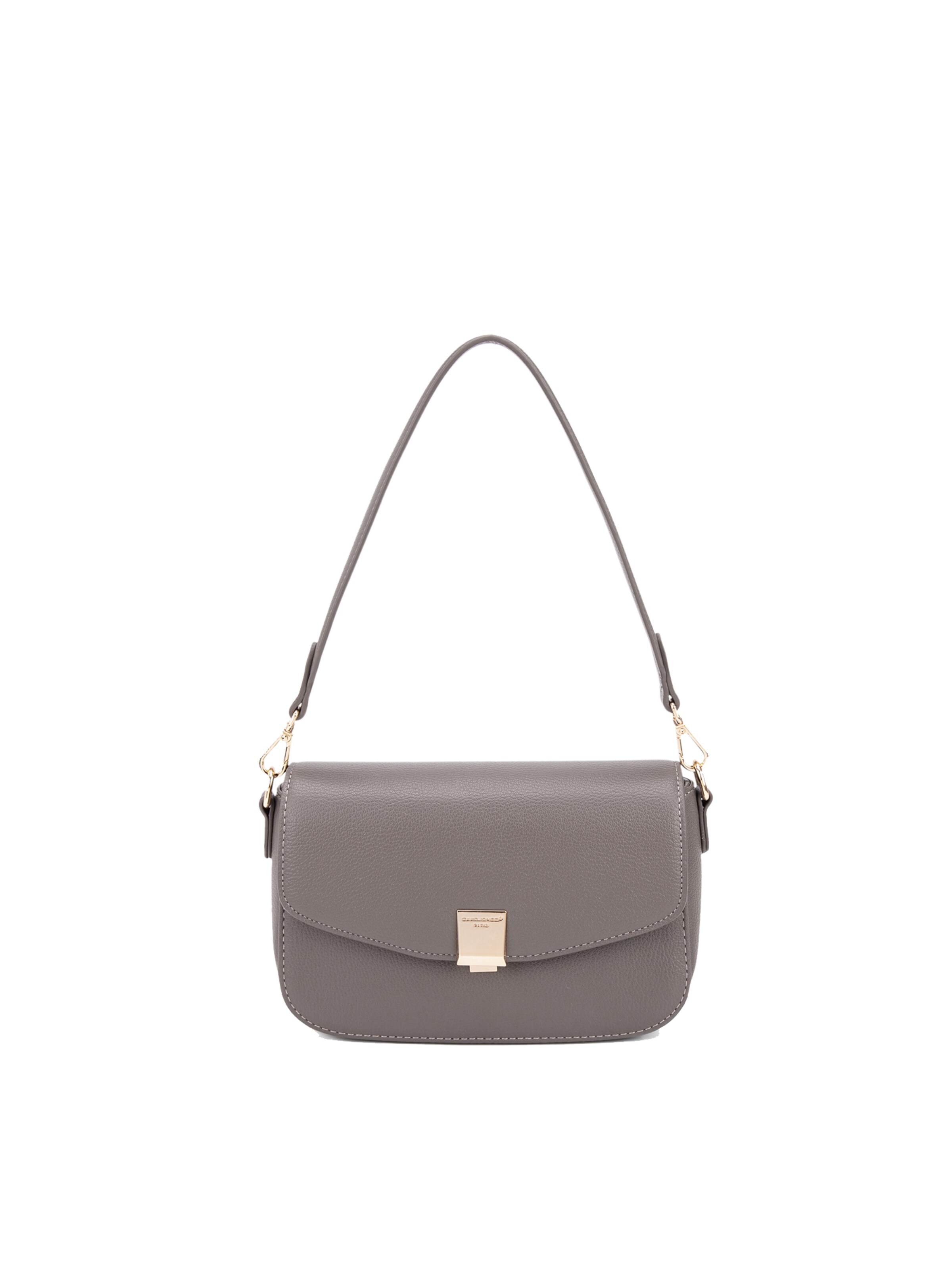 Borsa a spalla 'Borsa a spalla Celestia Elite pelle vegana PU - Chiusura zip' di David Jones in grigio: frontale