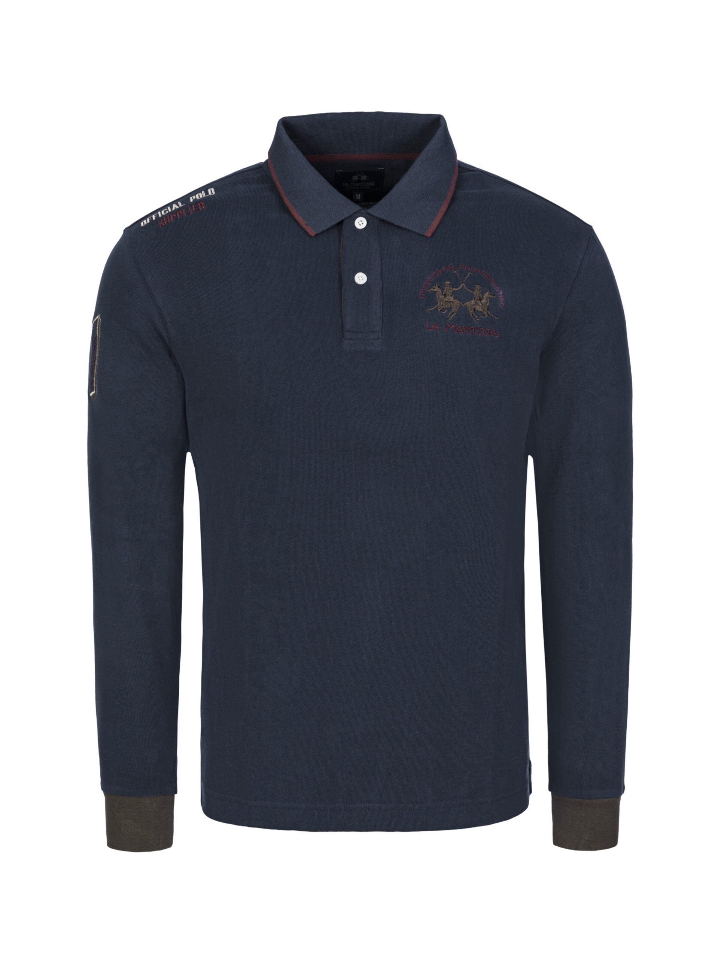 La Martina Shirt 'MBP300' in Blue: front