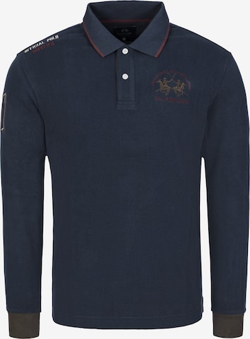 Maglietta 'MBP300' di La Martina in blu: frontale