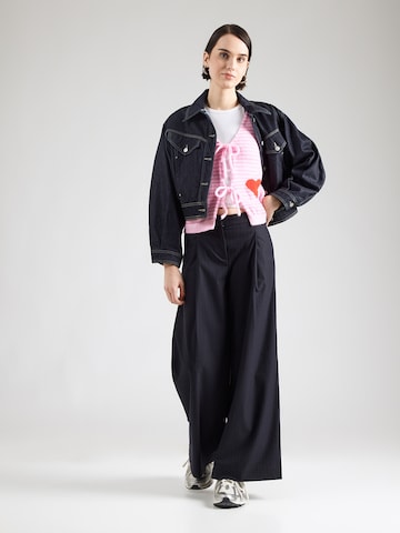 Geacă tricotată 'Sa44ddie' de la Hailys pe roz