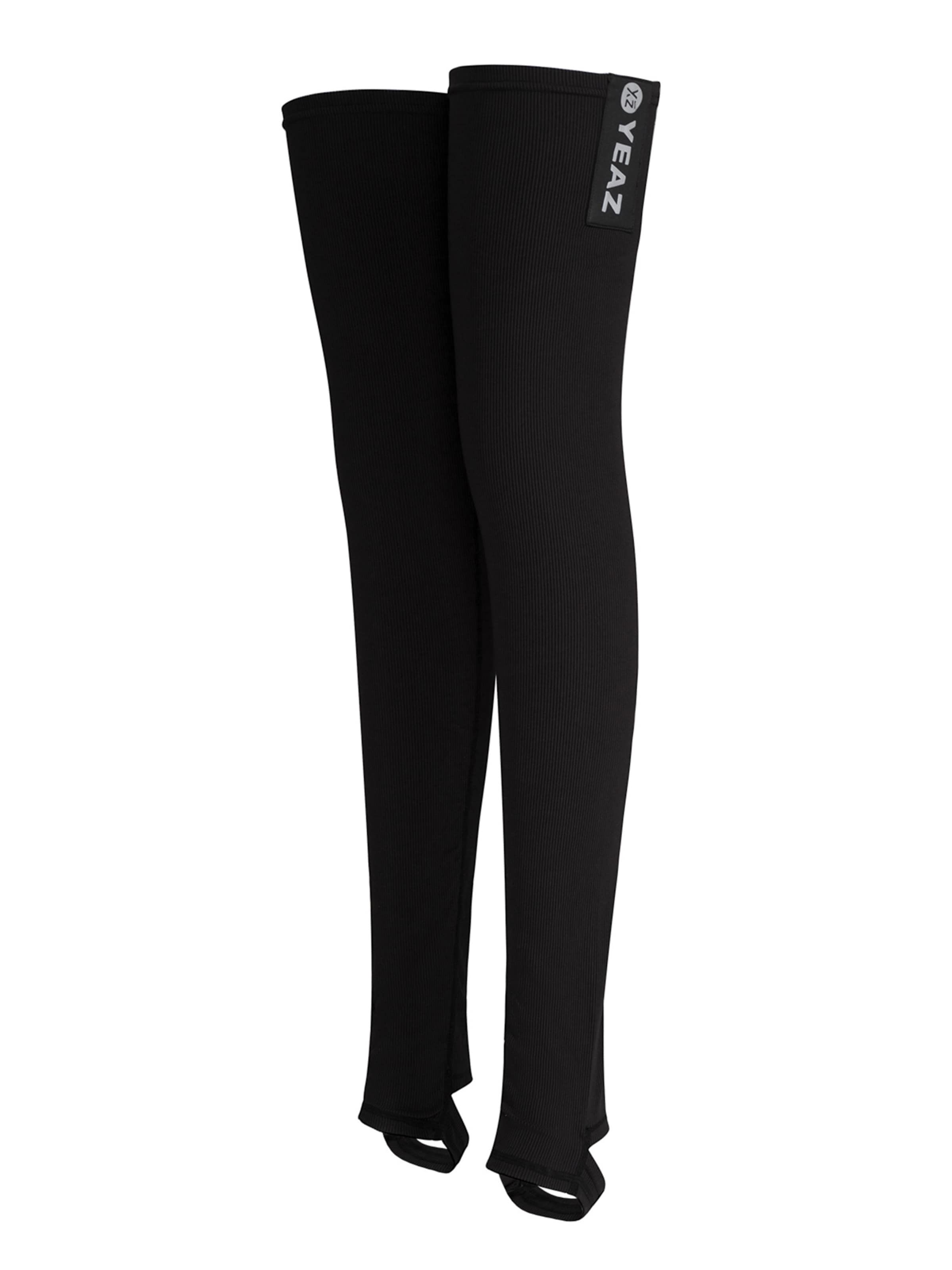 YEAZ Κάλτσες μακριές 'Crunch' σε μαύρο: μπροστά