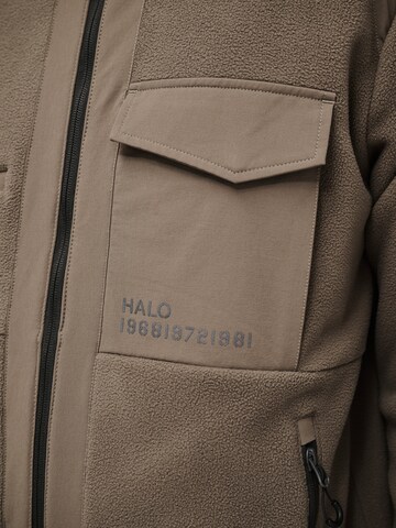 HALO Fleece jas in Bruin