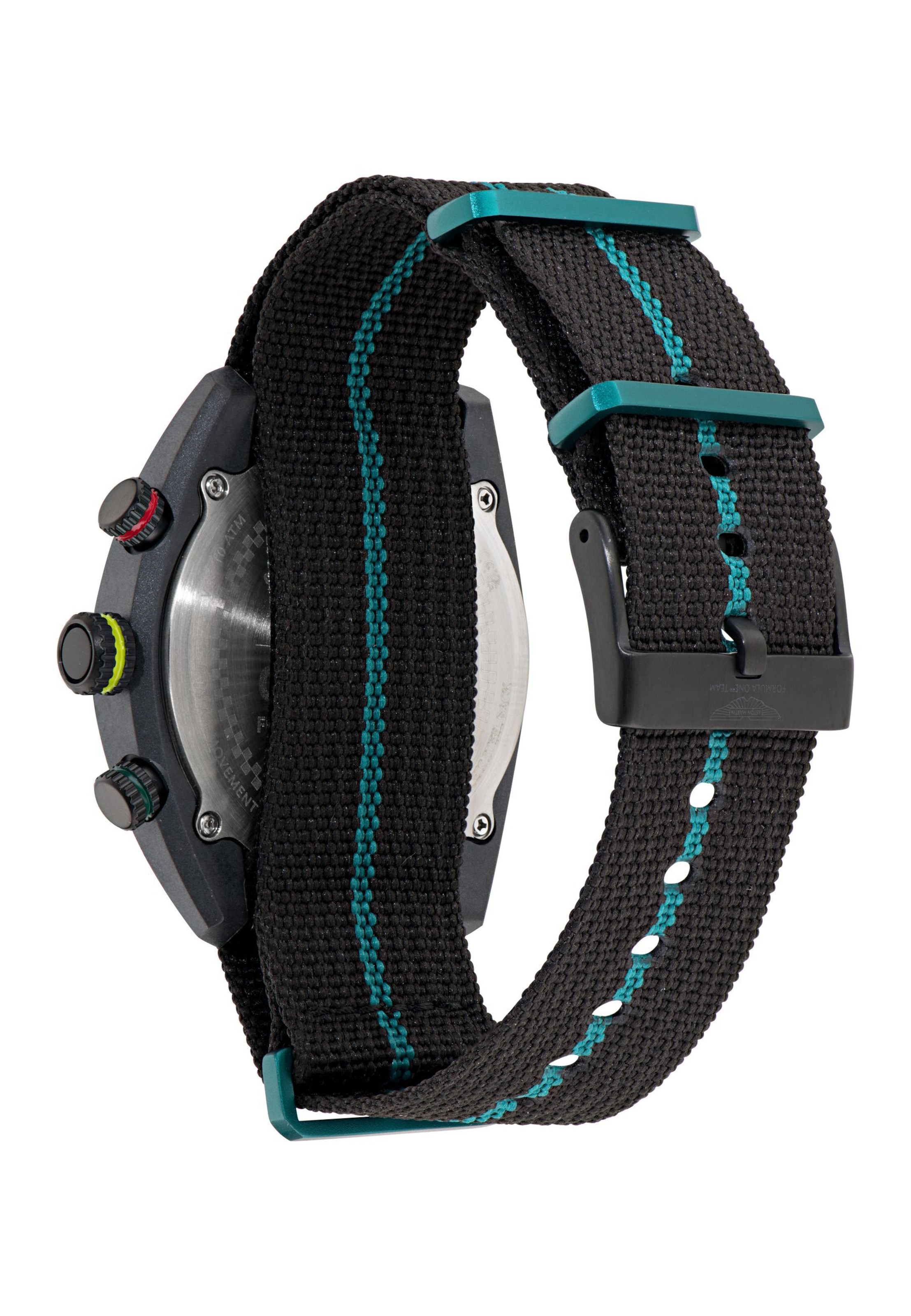 Aston Martin Quartz 'Dwf' in Schwarz