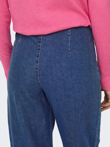 JDY Loosefit Bandplooi jeans 'JDYGeggo' in Blauw