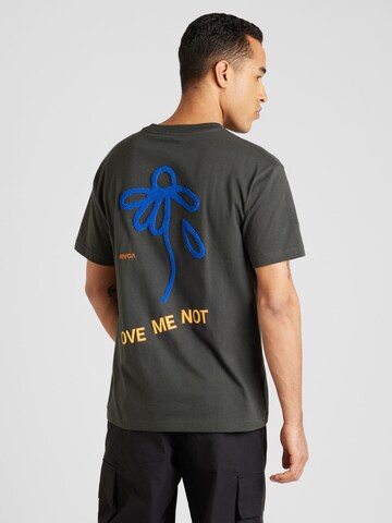 RVCA Shirt 'LOVE ME NOT' in Zwart: voorkant