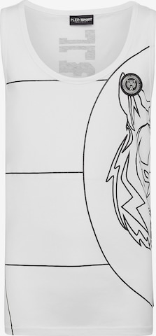 Plein Sport - Camiseta 'Tiger' en blanco: frente