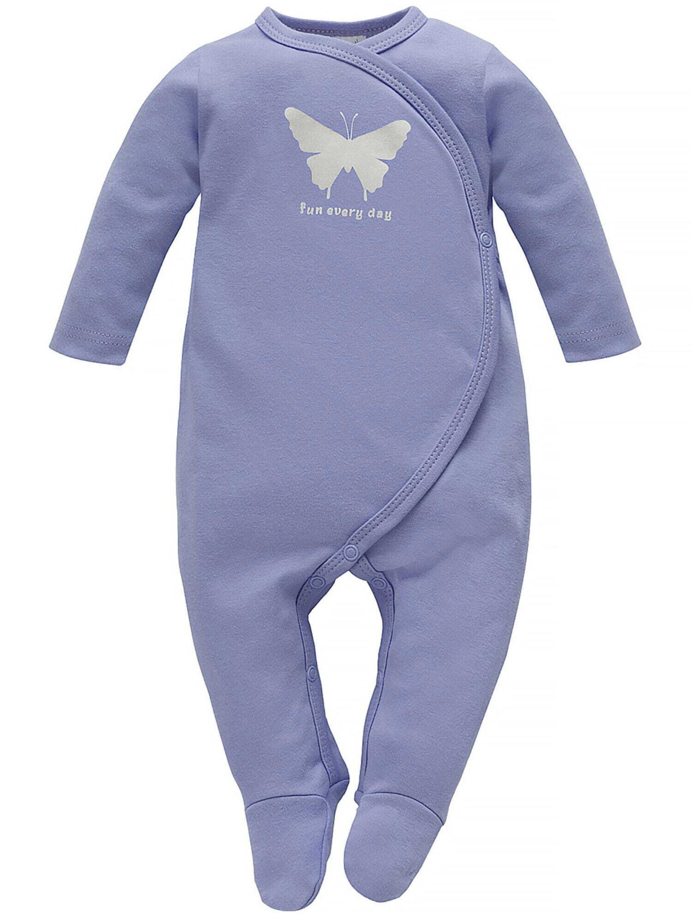 Pinokio Strampler in Lila: Vorderseite