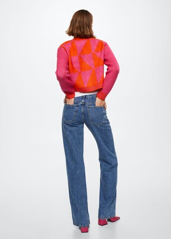 MANGO Sweat jacket in Pink