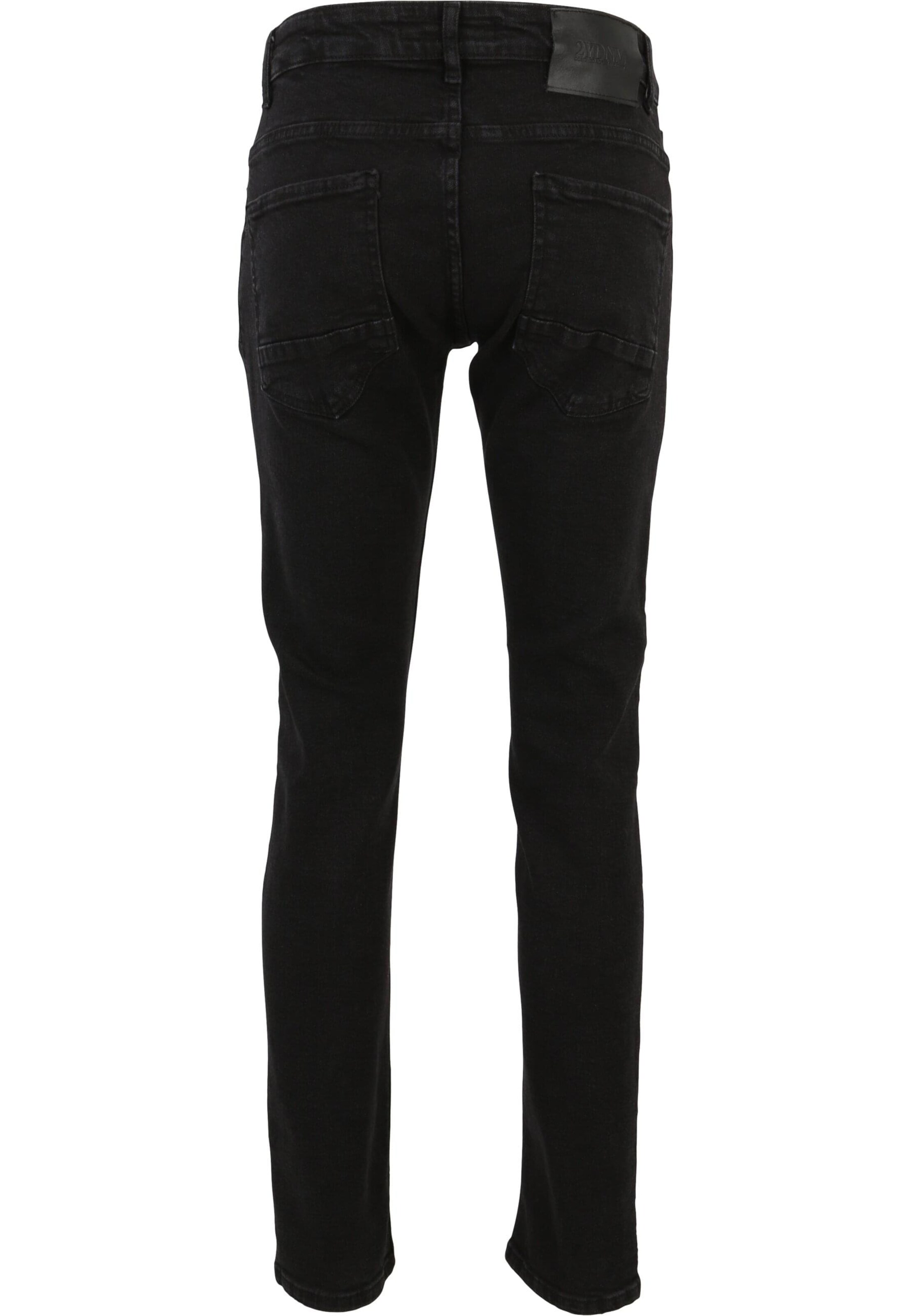 2Y Premium Regular Jeans in Schwarz