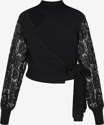 Pull-over faina en noir : devant
