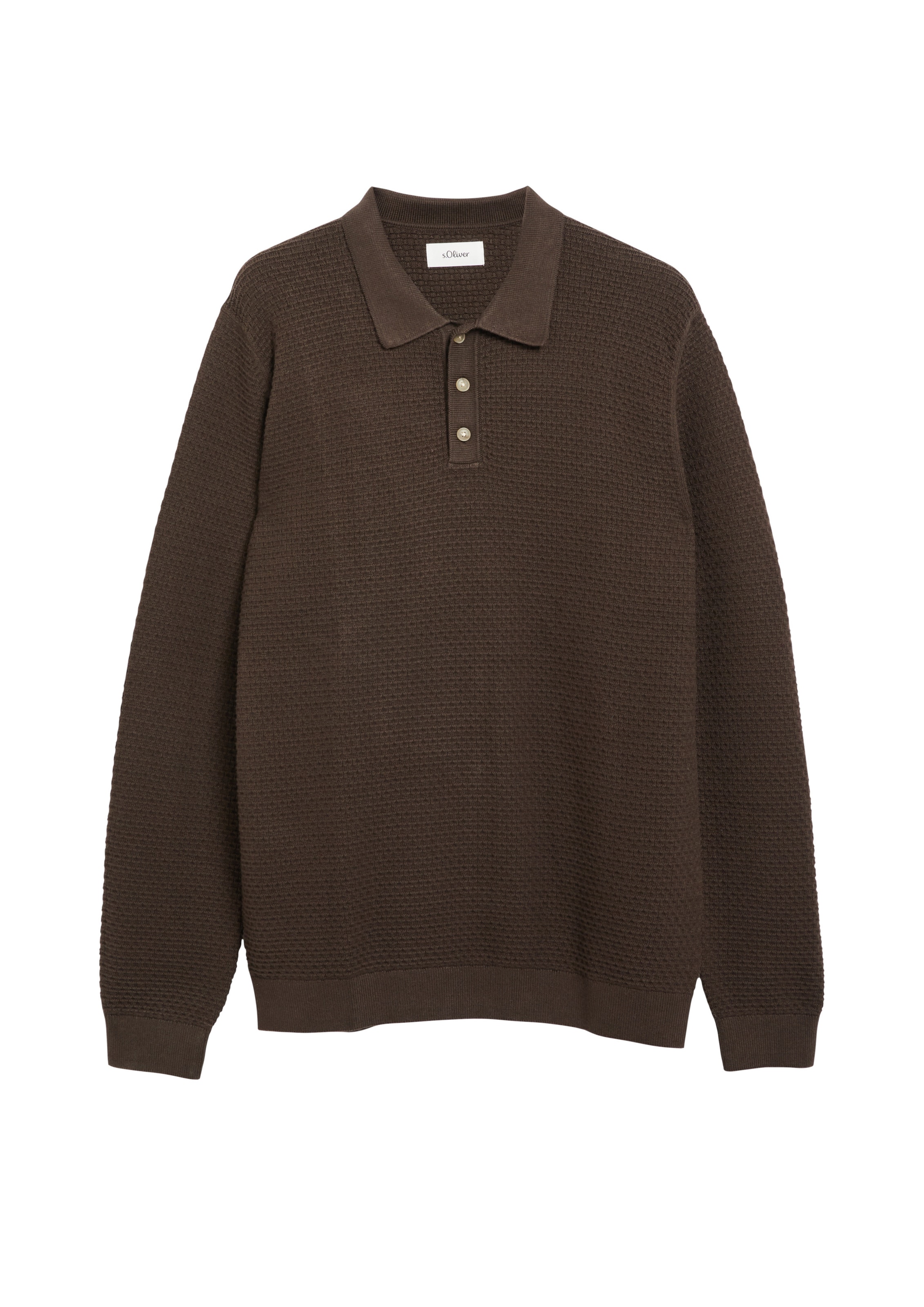 s.Oliver Pullover in L in dunkelbraun, Produktansicht