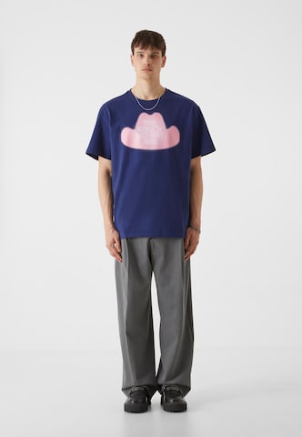 Lost Youth Shirt 'Lost Youth Tee - Wild Room Service' in Blauw