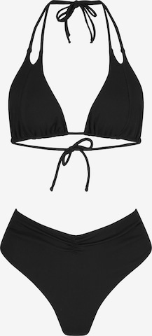 Nicowa Triangle Bikini 'ROSIWA' in Black: front