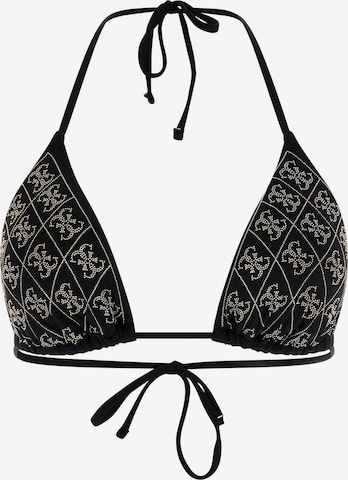 GUESS Kolmio Bikinitoppi 'DIANE' värissä musta: etupuoli