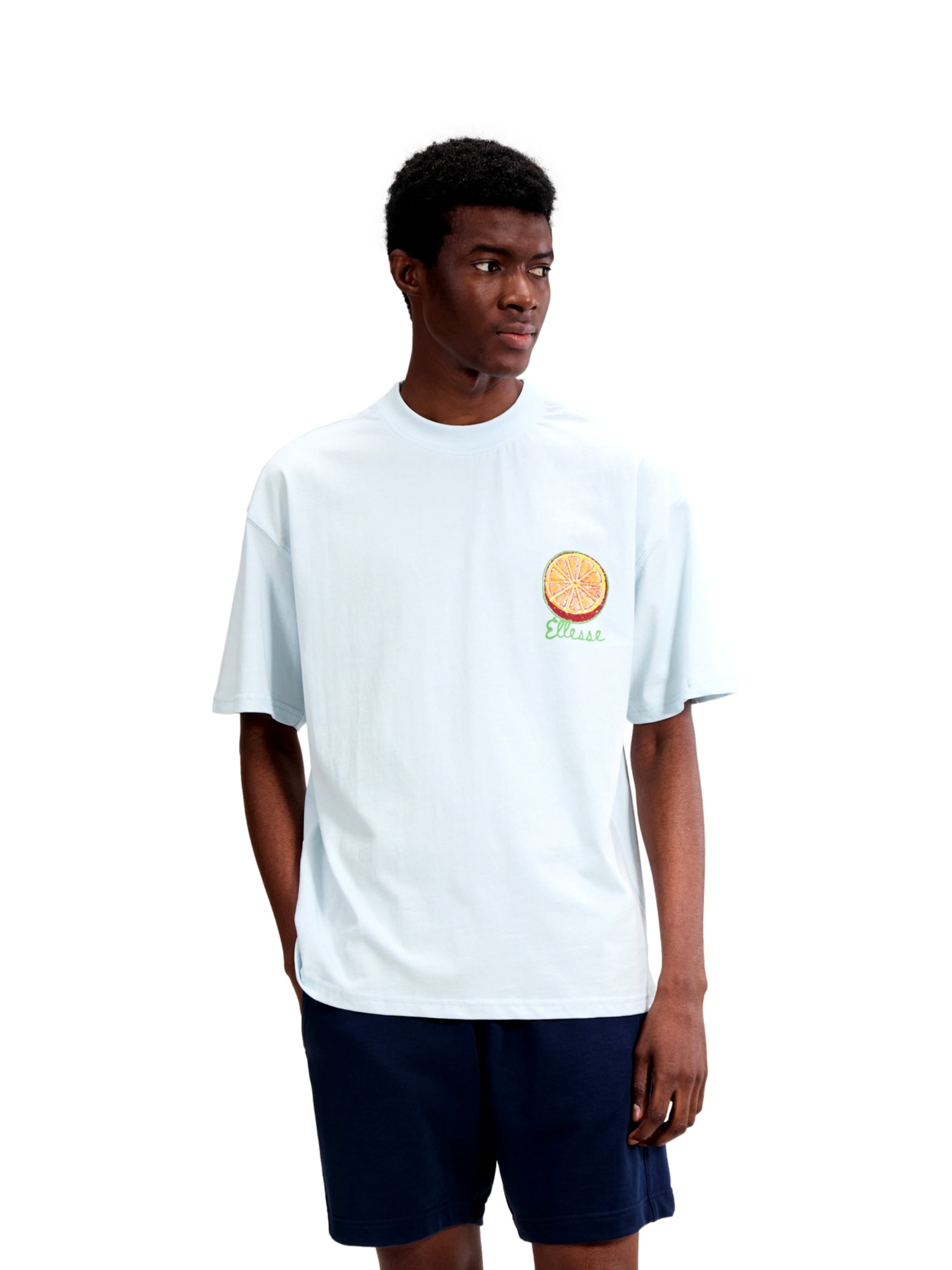 ELLESSE Shirt 'The Citrus Tree' in Blue: front