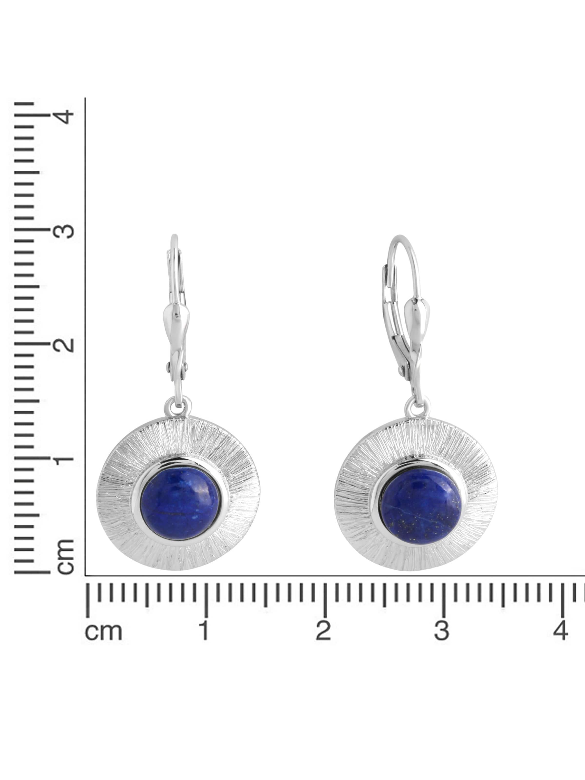 Zeeme Earrings in Blue / White, Item view