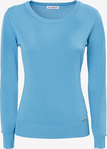 Pull-over Influencer en bleu : devant