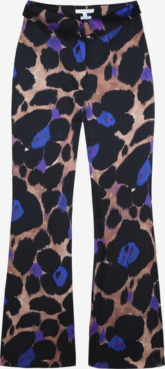 Pantaloni Scalpers pe maro cappuccino / albastru violet / mov orhidee / negru, Vizualizare produs