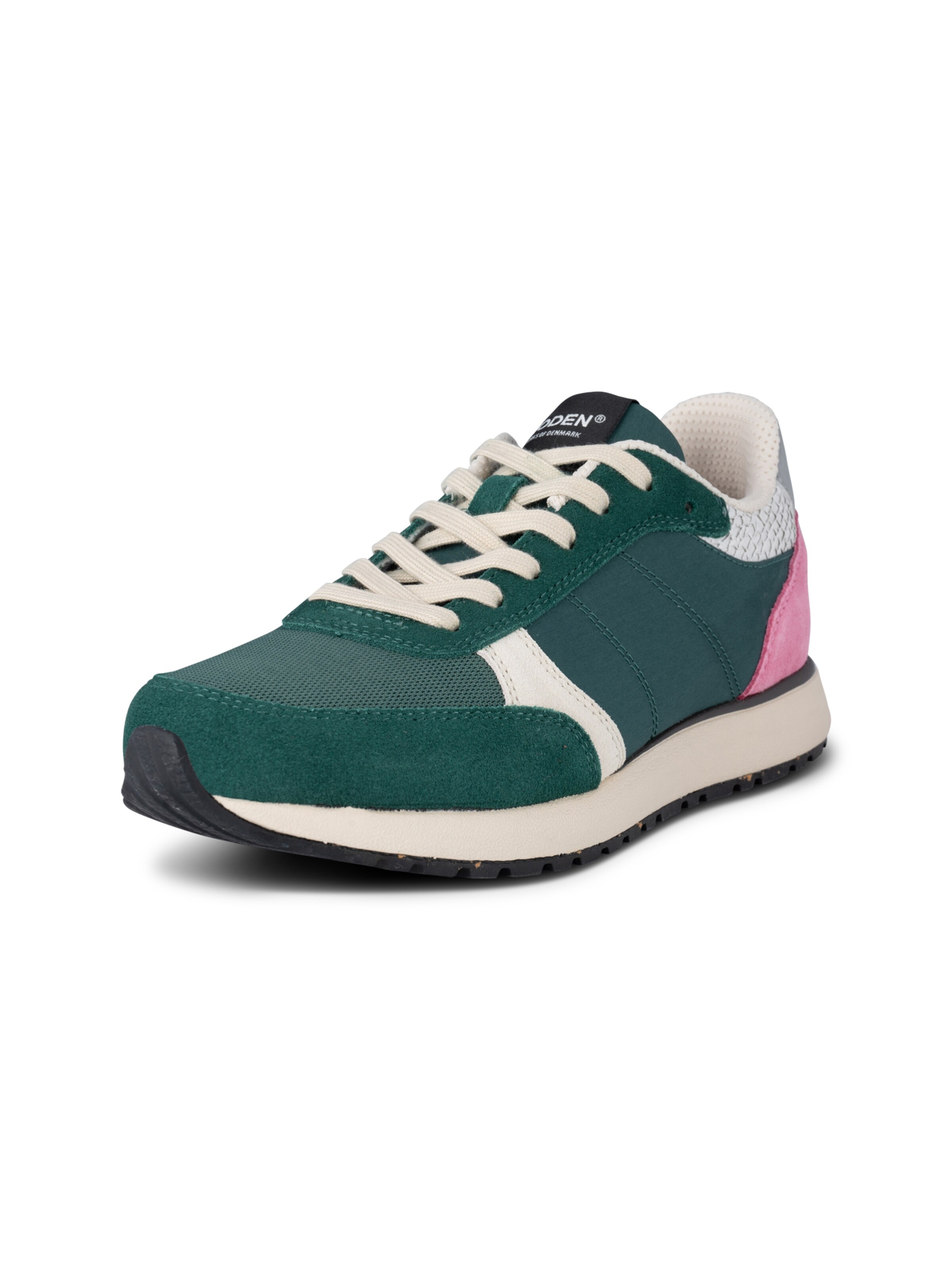 WODEN Sneakers laag 'Ronja Reflective' in Groen: voorkant