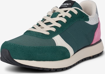 WODEN Sneaker low 'Ronja Reflective' i grøn: forside