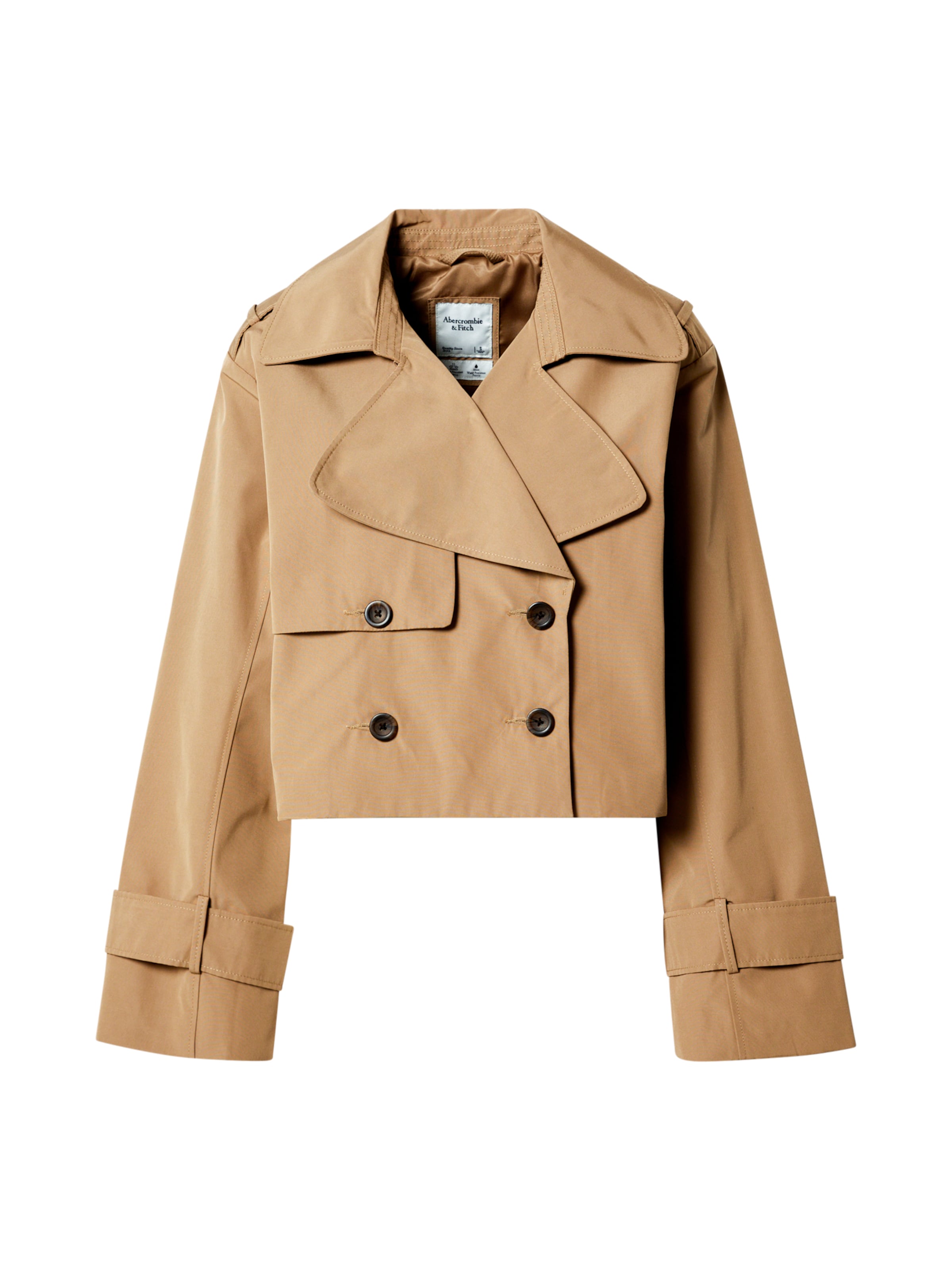 Abercrombie & Fitch Prechodná bunda - Béžová: predná strana