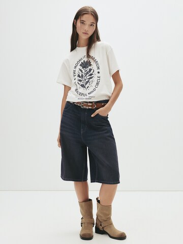 Pull&Bear Póló - fehér: elől