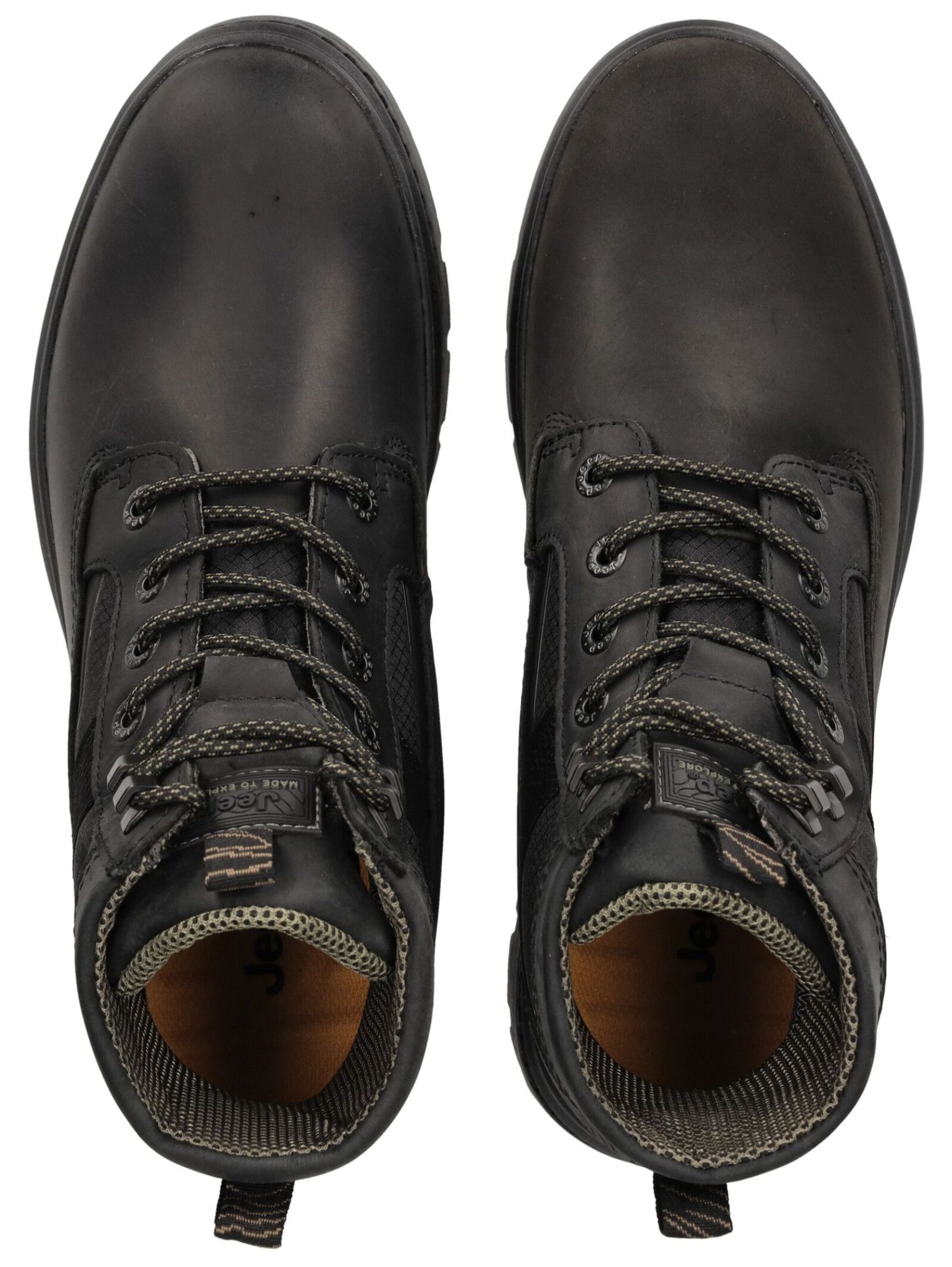 Jeep Lace-up boot in Black
