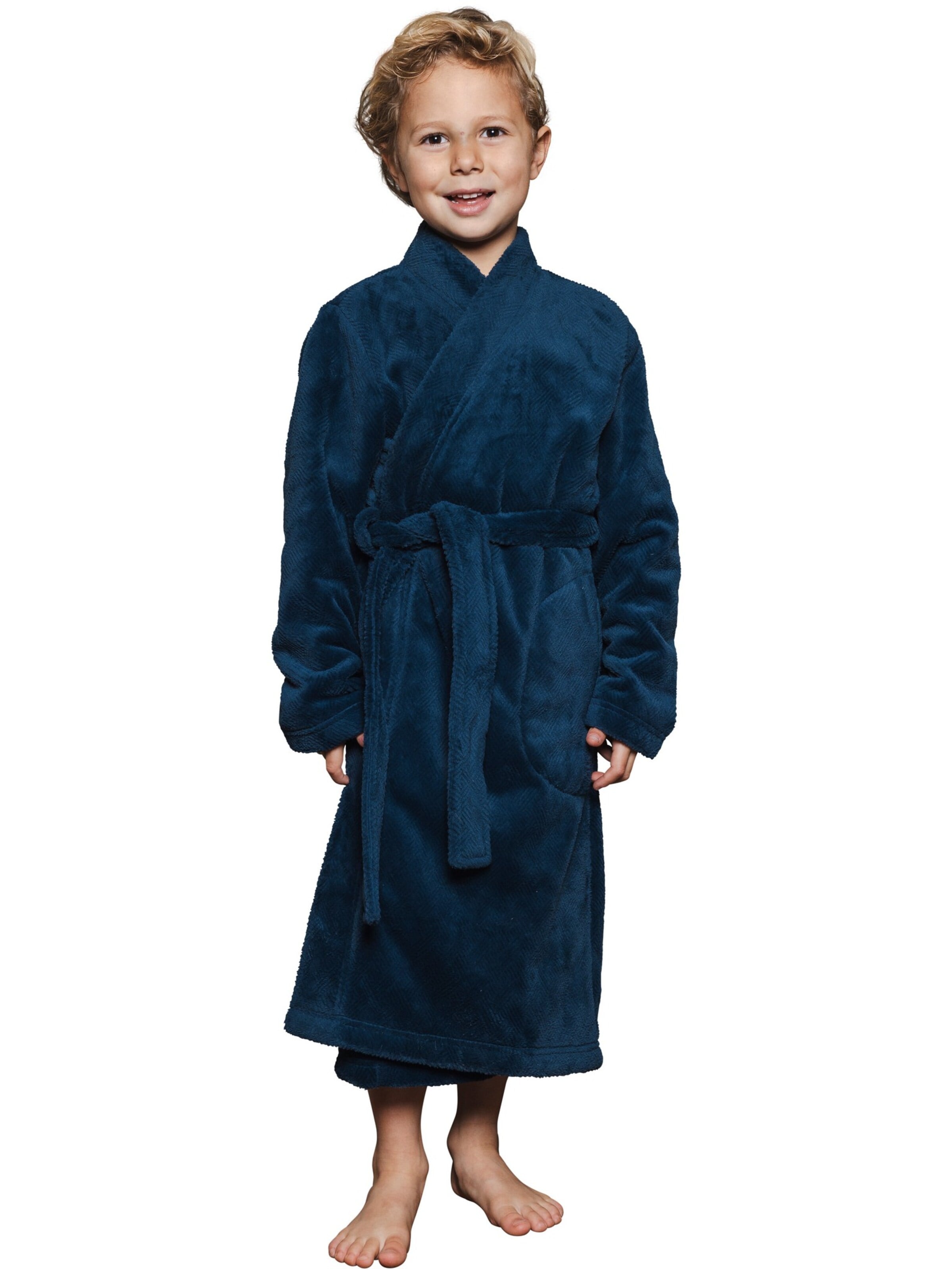 Pastunette Bathrobe in Blue: front