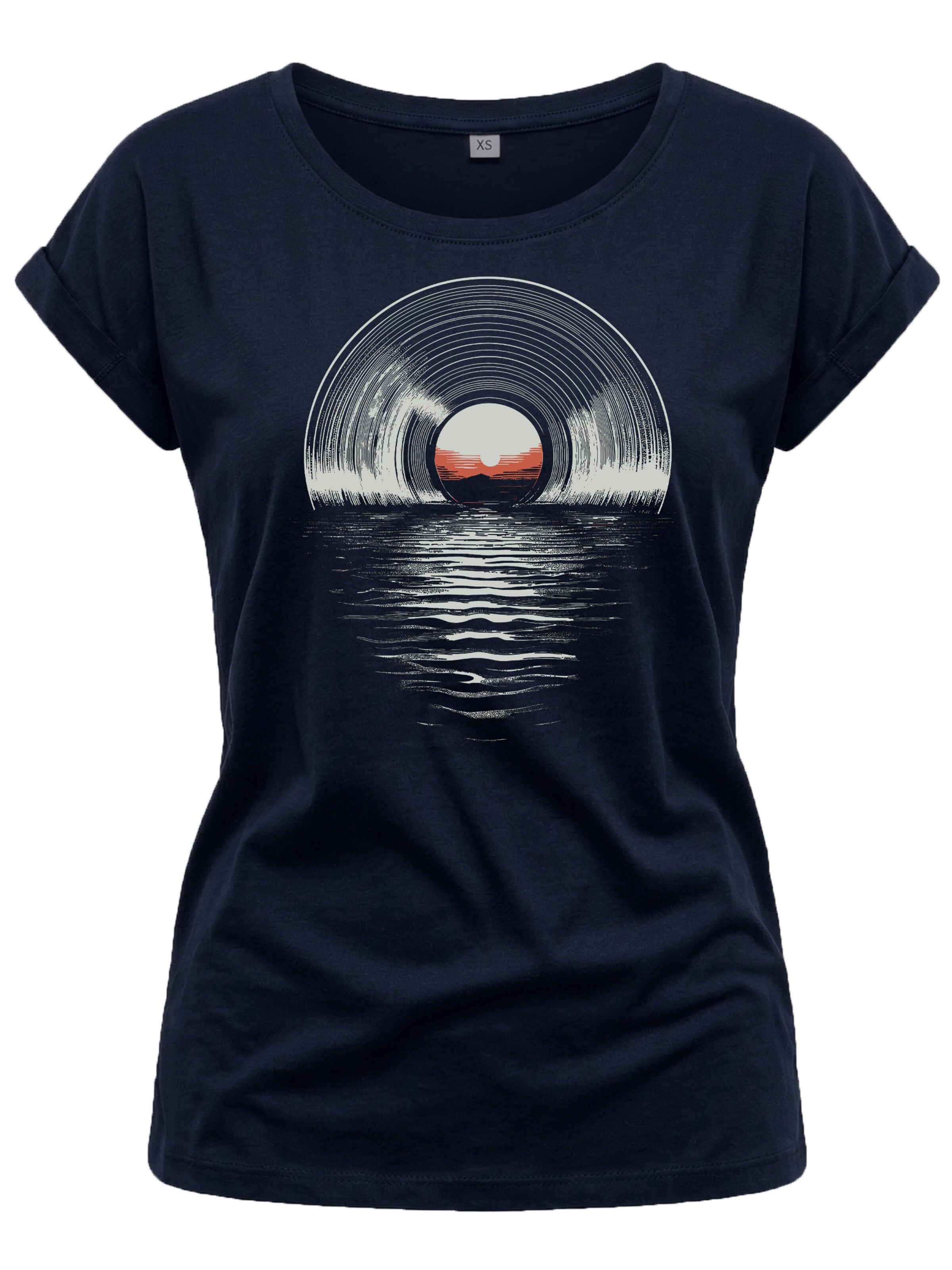 MAKAYA Shirt 'Sea Record' in Blue: front