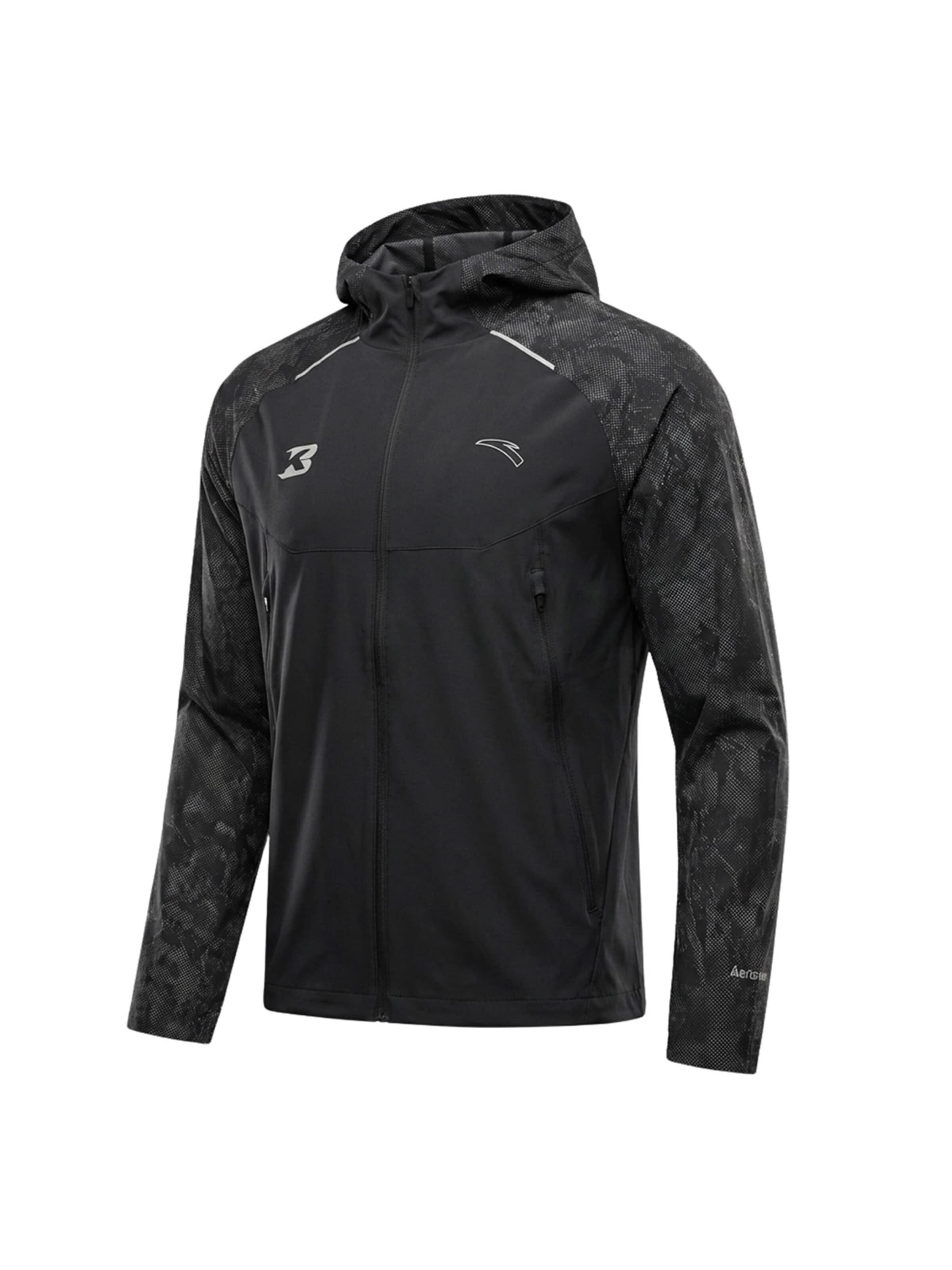 ANTA Sportjacke 'Anta Bekele Running Light Jacket'‌ in Schwarz: Vorderseite