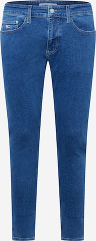 Tommy Jeans Kitsas Teksapüksid 'FINLEY', värv sinine: eest vaates
