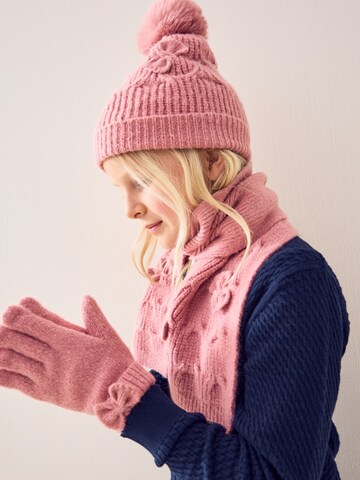 Next Set: Mütze, Handschuhe und Schal in Pink